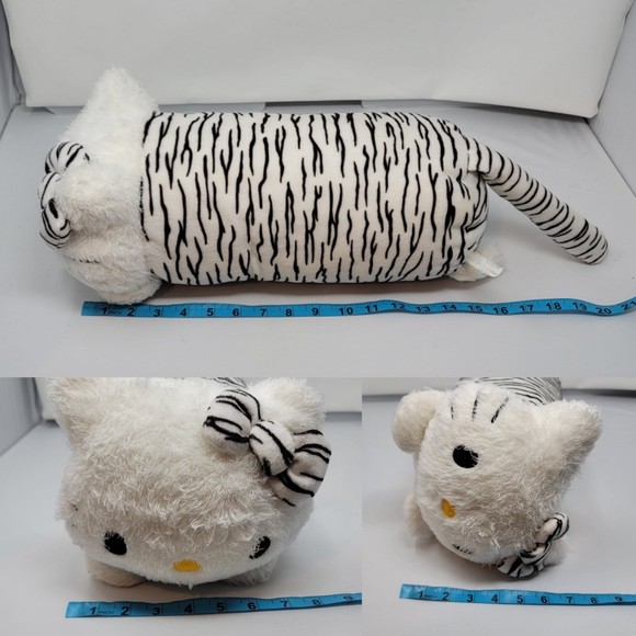 Vintage Hello Kitty Sanrio Pillow Plush Cushion y2k black white - Picture 11 of 11